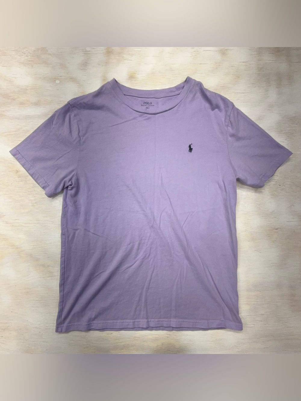 Polo by Ralph Lauren Men’s XL Lavender Crewneck T-Shirt with Navy Pony